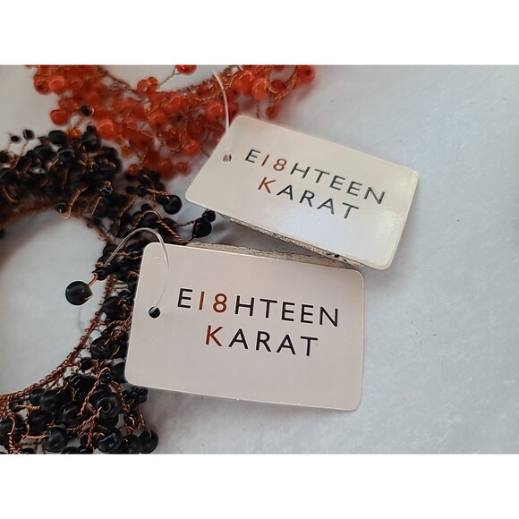 E18HTEEN KARAT Beaded Candle Ring Wreath Set - Picture 7 of 10